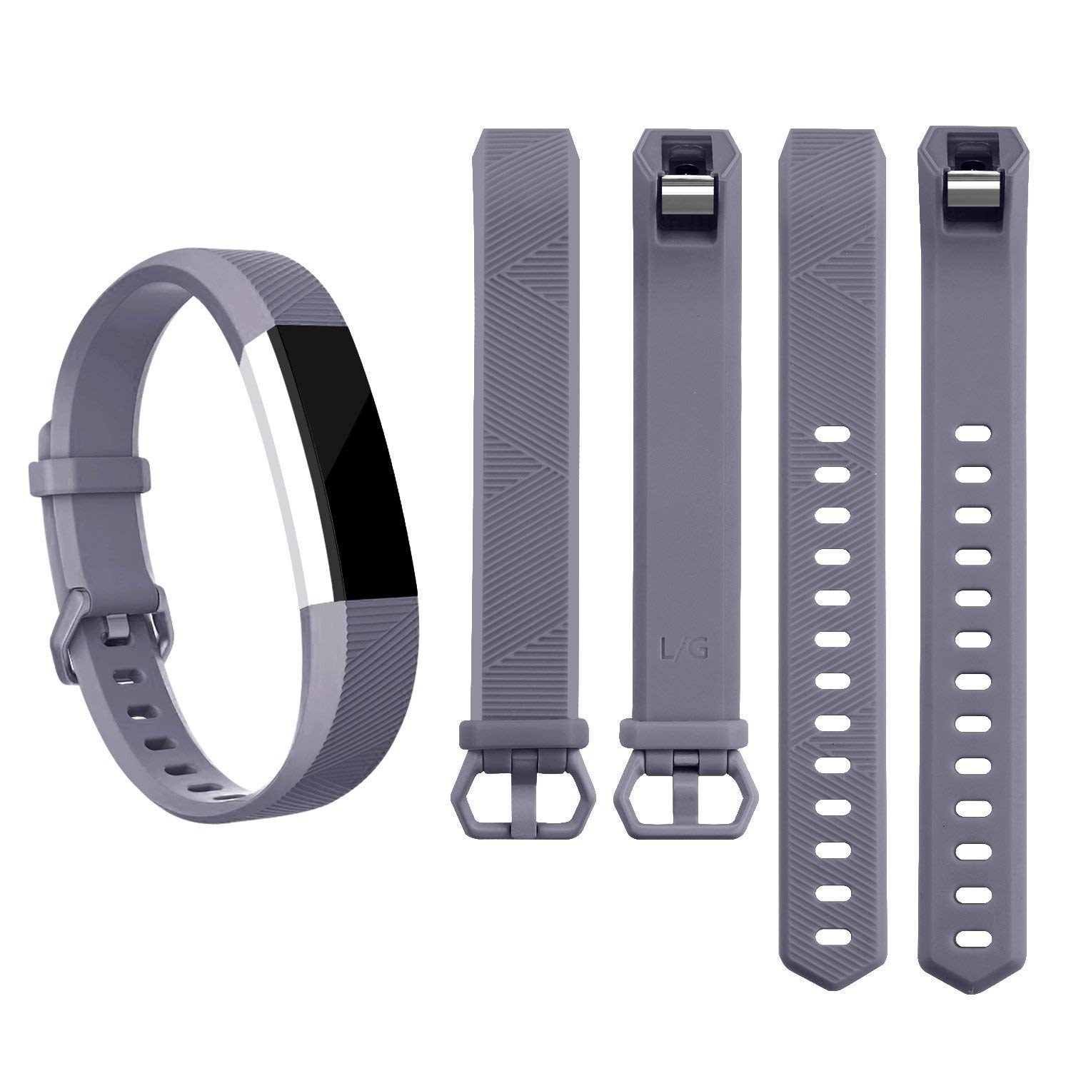 IEOVIEE Pack of 3 Adjustable Replacement Bands for Fitbit Alta and Alta HR Soft Silicone Sport Bands for Men and Women - View 4 of 9