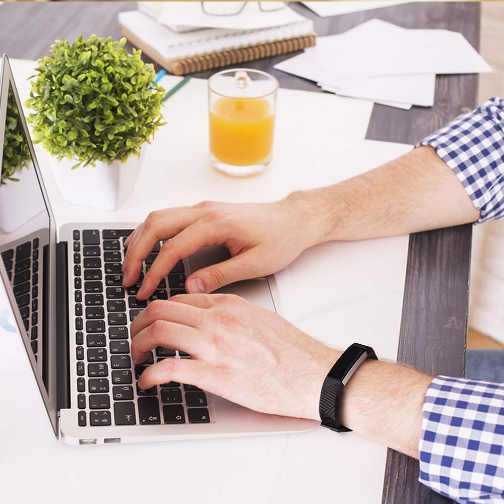 IEOVIEE Pack of 3 Adjustable Replacement Bands for Fitbit Alta and Alta HR Soft Silicone Sport Bands for Men and Women - View 6 of 9