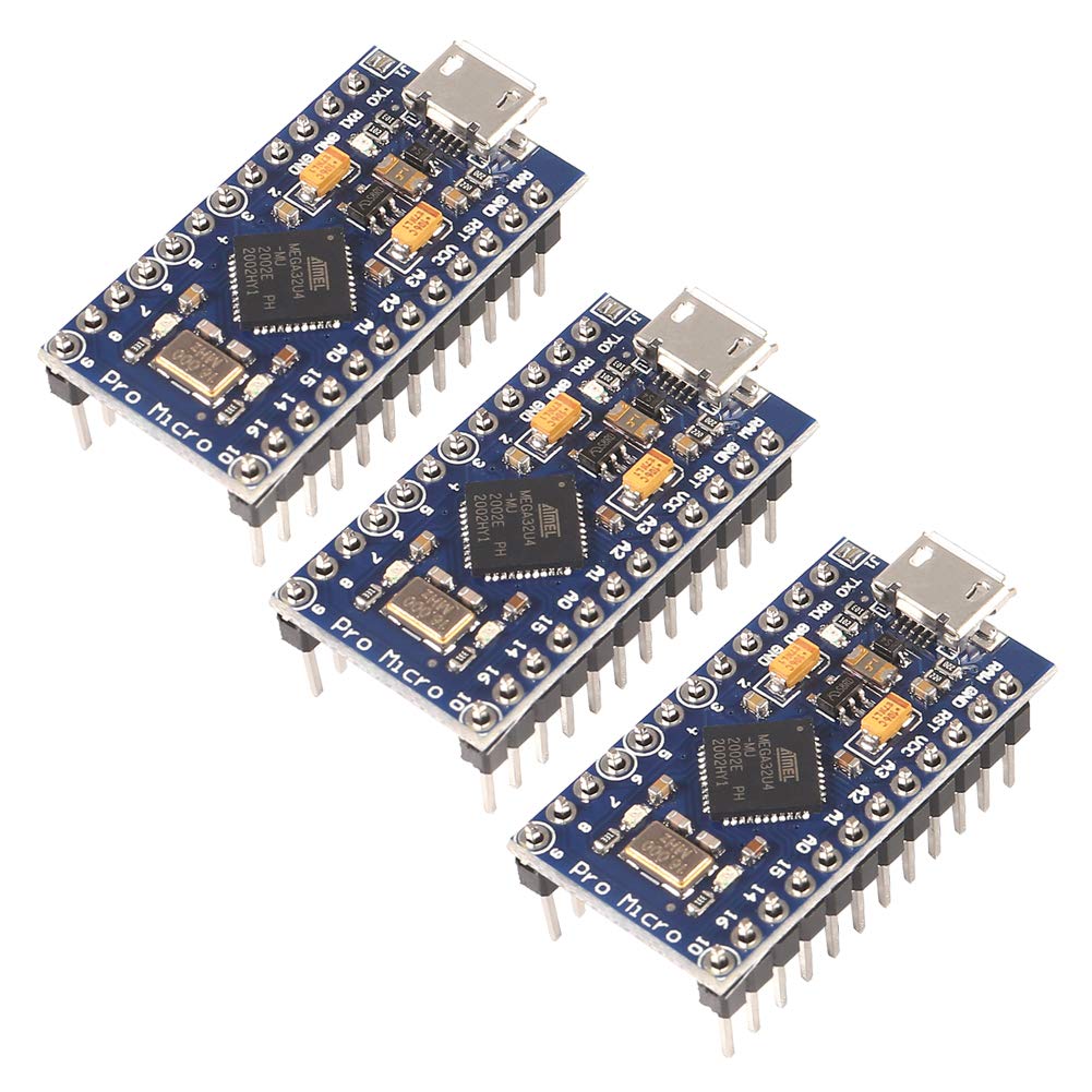 ACEIRMC ACEIRMC Pro Micro Development Board Atmega32U4 5V 16MHz Bootloadered IDE Compatible with Arduino Pin Header 3pcs - View 3 of 7