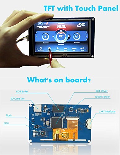 Ferwooh Ferwooh 3.5 Inch Nextion NX4832T035 HMI Display Module 480x320 Resolution Touch Screen LCD with 16MB Flash and 2KB RAM - View 10 of 11