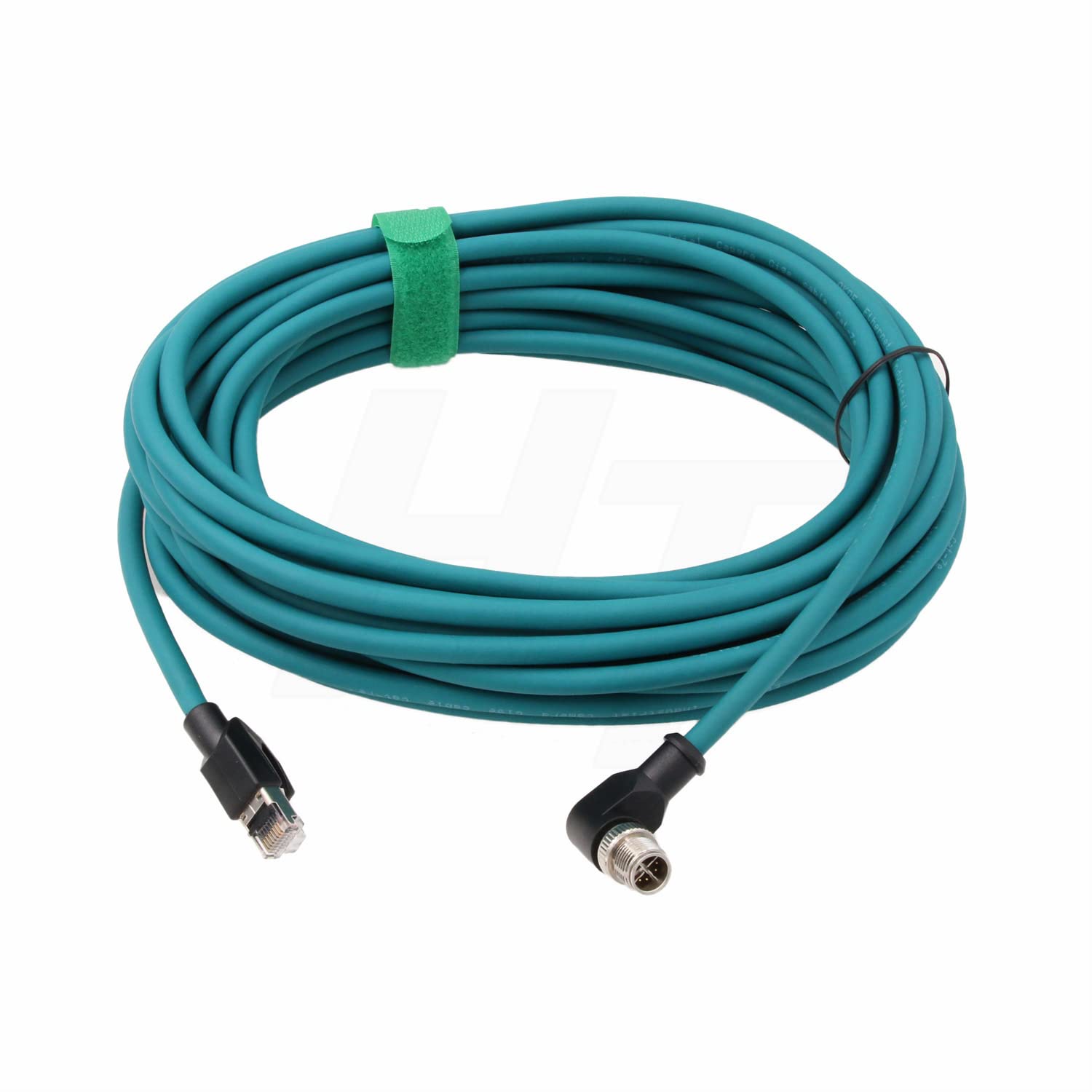 HangTon HangTon CAT7e Ethernet Network Cable 10m Right Angle M12 8 Pin X-Coded Male to RJ45 for Cognex Baumer Basler Sick Vision Cameras - View 6 of 7