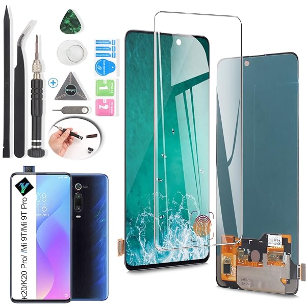 YWLRONG Xiaomi Mi 9T Mi 9T Pro Redmi K20 K20 Pro AMOLED Screen Replacement Touch Digitizer Assembly Kit Black