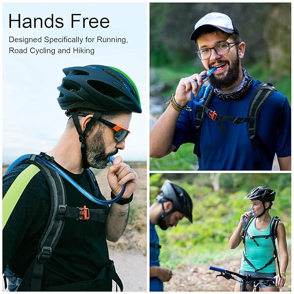 G4Free G4Free Insulated Hydration Backpack with 2L BPA Free Bladder for Outdoor Running Hiking Cycling Camping Grey - View 8 of 8