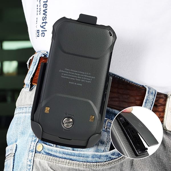 Nakedcellphone Nakedcellphone Holster for Kyocera DuraXV Extreme DuraXE Epic DuraXA Equip Belt Clip Flip Phone Holder Case for Verizon AT&T US Cellular Black - View 6 of 9