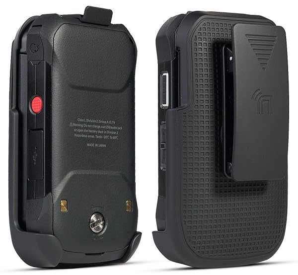 Nakedcellphone Nakedcellphone Holster for Kyocera DuraXV Extreme DuraXE Epic DuraXA Equip Belt Clip Flip Phone Holder Case for Verizon AT&T US Cellular Black - View 9 of 9
