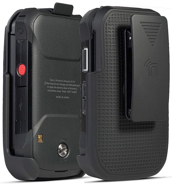 Nakedcellphone Nakedcellphone Holster for Kyocera DuraXV Extreme DuraXE Epic DuraXA Equip Belt Clip Flip Phone Holder Case for Verizon AT&T US Cellular Black - View 2 of 9