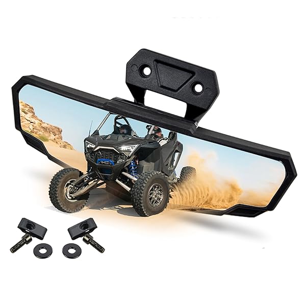 SAUTVS Premium Rear View Mirror for RZR PRO XP/R PRO R/S 2020-2025 | Convex Center Mirror for Polaris RZR XP 1000 2024-2025