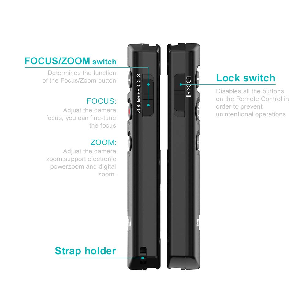 AODELAN AODELAN Wireless Remote Shutter Release for Sony Cameras: ZV-E10, FX3, A7 Series & More - Replaces RMT-P1BT - View 8 of 9