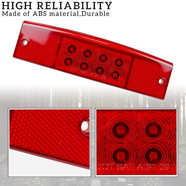SAUTVS SAUTVS Red LED Tail Light for Polaris Ranger 400/500/570/800 - Replace #2411450, Fits Left & Right Side - View 6 of 9