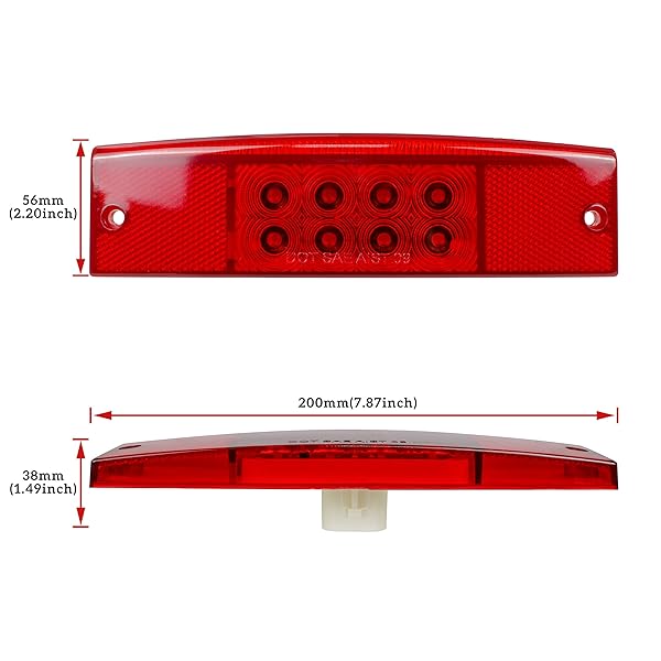SAUTVS SAUTVS Red LED Tail Light for Polaris Ranger 400/500/570/800 - Replace #2411450, Fits Left & Right Side - View 9 of 9