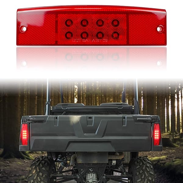 SAUTVS SAUTVS Red LED Tail Light for Polaris Ranger 400/500/570/800 - Replace #2411450, Fits Left & Right Side - View 3 of 9