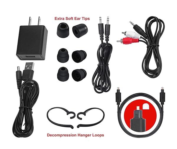 SIMOLIO SIMOLIO Wireless Headphones for TV Watching with Clarified Dialog 100FT Range for Seniors with Balance Control Enhanced Voice and Charging Dock - View 8 of 9