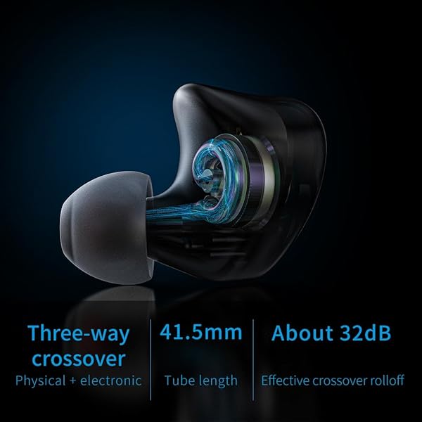 FiiO FIIO FH3 HiFi Earphones: 3 Drivers for Superior Bass & High Fidelity Sound on Smartphone, PC & Tablet - View 7 of 7