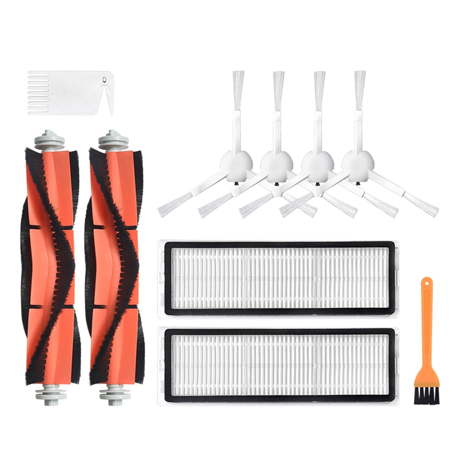 LICHIFIT LICHIFIT Replacement Parts for Xiaomi Mijia 1C Dreame F9 Robot Vacuum Cleaner Roller Brush Side Brush Filter Mopping Rags