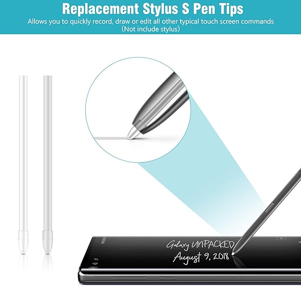 Yosoo Health Gear Replacement Tips for Galaxy Note 8 9 Tab 4 Pen Nibs with Tweezer Removal Tool White - View 3 of 8
