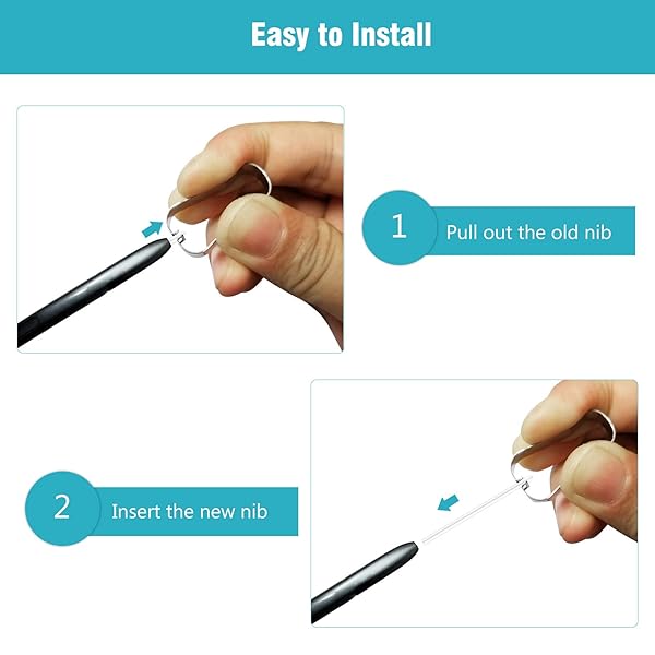 Yosoo Health Gear Replacement Tips for Galaxy Note 8 9 Tab 4 Pen Nibs with Tweezer Removal Tool White - View 5 of 8