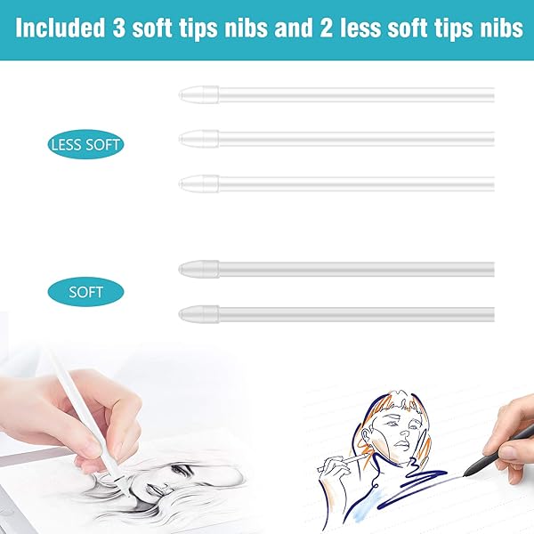 Yosoo Health Gear Replacement Tips for Galaxy Note 8 9 Tab 4 Pen Nibs with Tweezer Removal Tool White - View 6 of 8