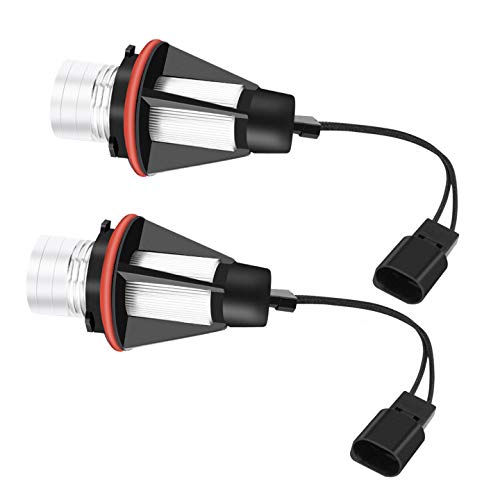 Yosoo Health Gear LED Bulbs 2pcs 6000K 5W Bright Car LED Lights Halo Rings Headlights for E60 E61 E39 E53 - View 2 of 8