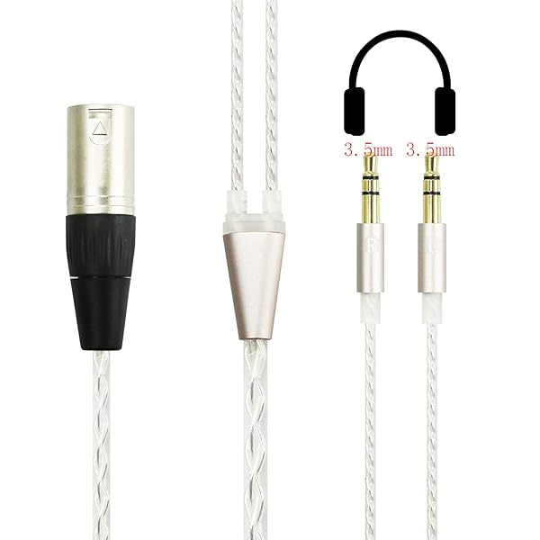 NewFantasia NewFantasia 4-pin XLR Balanced Cable 6N OCC Copper Silver Plated for Hifiman Arya Sundara Ananda HE400SE Headphones 2.1m 6.8ft - View 3 of 5