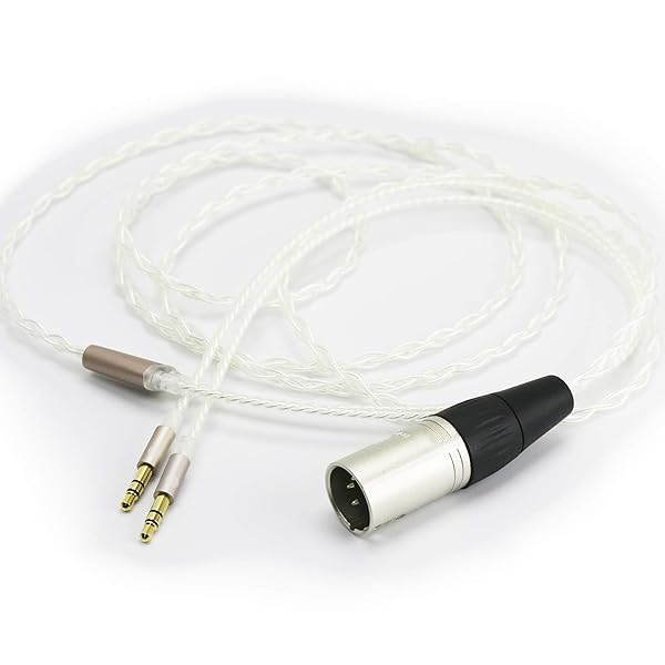 NewFantasia NewFantasia 4-pin XLR Balanced Cable 6N OCC Copper Silver Plated for Hifiman Arya Sundara Ananda HE400SE Headphones 2.1m 6.8ft - View 4 of 5