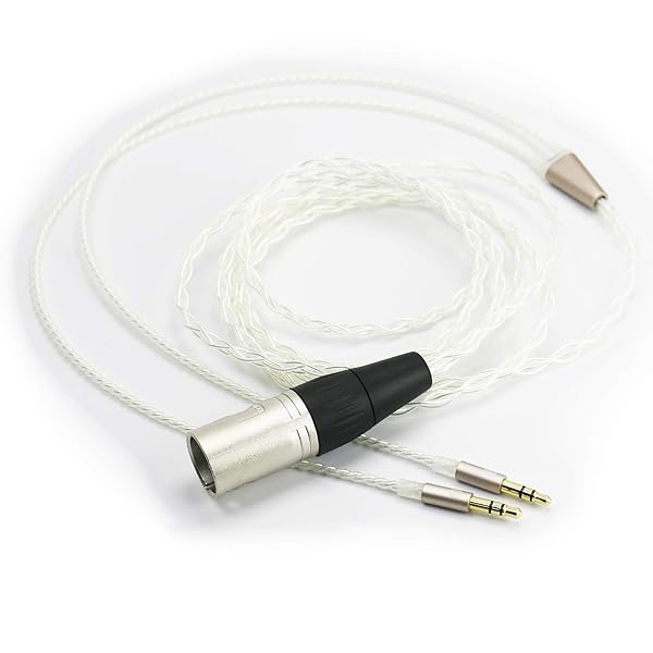 NewFantasia NewFantasia 4-pin XLR Balanced Cable 6N OCC Copper Silver Plated for Hifiman Arya Sundara Ananda HE400SE Headphones 2.1m 6.8ft - View 2 of 5
