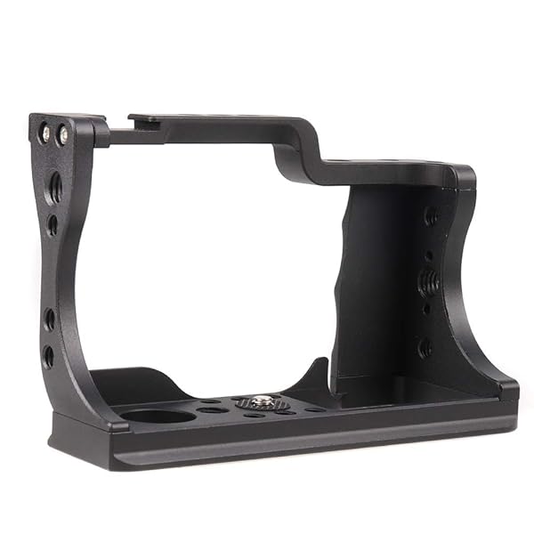 foto4easy Foto4easy Aluminum Alloy Camera Cage Stabilizer with Cold Shoe and Top Handle Grip for Canon EOS M50 DSLR Video Shooting - View 6 of 10