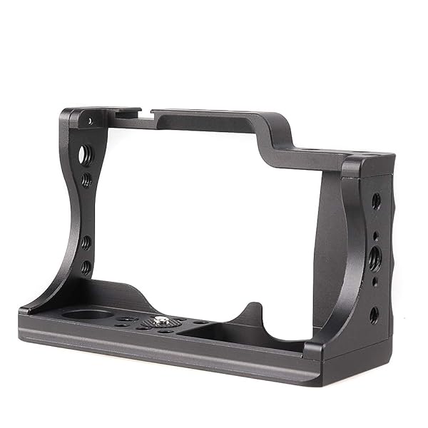foto4easy Foto4easy Aluminum Alloy Camera Cage Stabilizer with Cold Shoe and Top Handle Grip for Canon EOS M50 DSLR Video Shooting - View 7 of 10