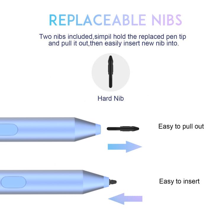 hacey Digital Stylus Pen for HP Envy Spectre Pavilion x360 2-in-1 Laptops with Palm Rejection and Microsoft Pen Protocol MPP 1.51 Blue - View 6 of 9