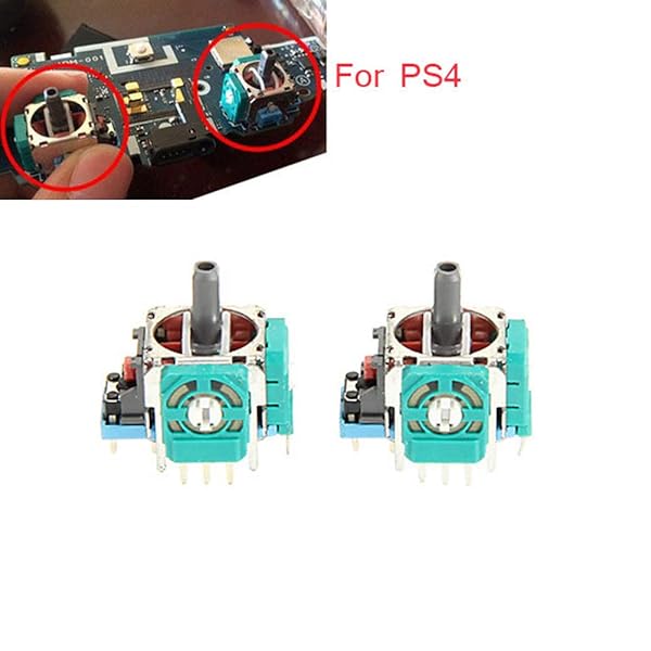 Onyehn Onyehn L1 R1 L2 R2 Trigger Springs Replacement Parts and 3D Analog Joysticks Kit for PlayStation 4 PS4 Controller JDS-001 - View 4 of 6