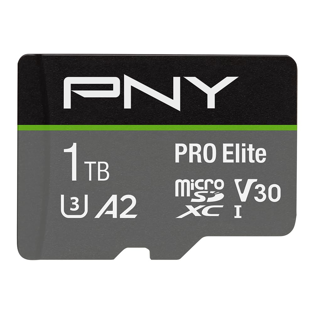 PNY PNY 1TB PRO Elite microSDXC Flash Memory Card 100MBs Class 10 U3 V30 A2 4K UHD Full HD UHS-I High Speed Storage Solution - View 2 of 7
