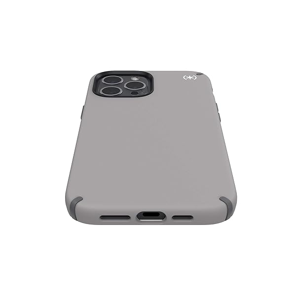Speck Speck Presidio2 PRO iPhone 12 Pro Max Case - Cathedral Grey/Graphite Grey/White | Durable Protection & Stylish Design - View 5 of 7