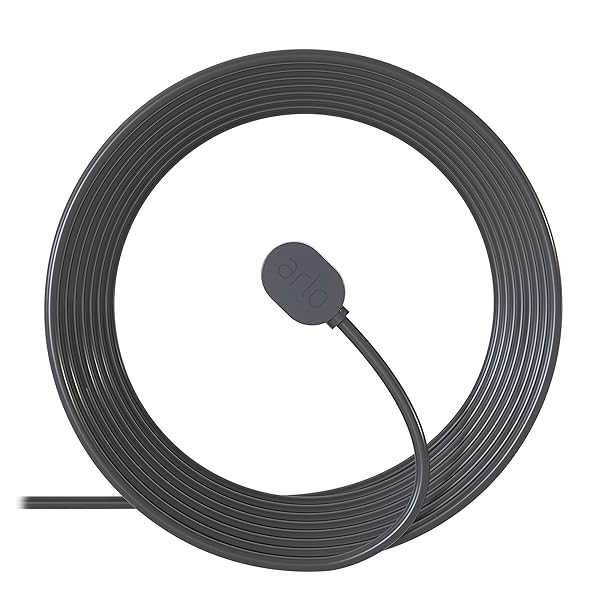 Arlo Outdoor Magnetic Charging Cable 25ft - Weather Resistant for Pro 5S, Pro 4, Pro 3, Ultra 2, Floodlight - VMA5601C
