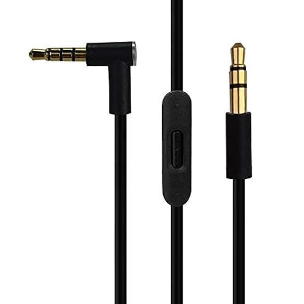 ienza Ienza Audio Aux Cable with Microphone and Control for Beats Sony Headphones Black