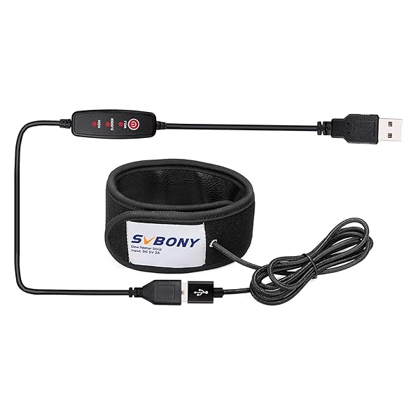 SVBONY SV172 Lens Warmer: 400mm USB Dew Heater for Telescopes & Cameras - 3 Gear Temperature Control