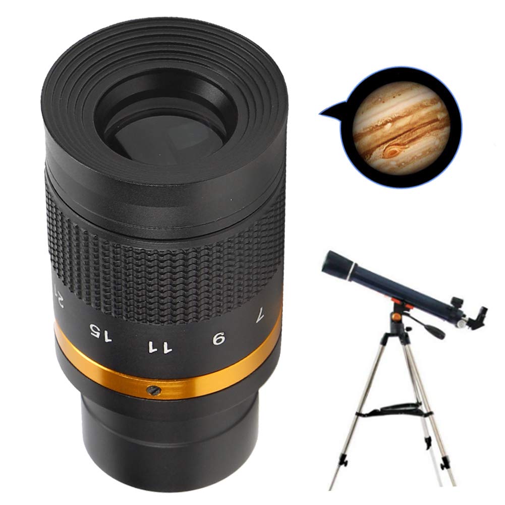 S erounder Zoom Eyepiece for Telescopes 1.25 Inch 7-21mm Continuous Zoom for Astronomical Viewing of Moon Planets Nebulae and Star Clusters - View 2 of 9