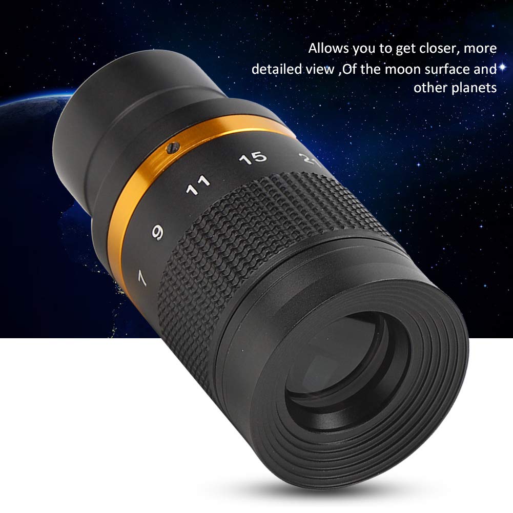 S erounder Zoom Eyepiece for Telescopes 1.25 Inch 7-21mm Continuous Zoom for Astronomical Viewing of Moon Planets Nebulae and Star Clusters - View 5 of 9