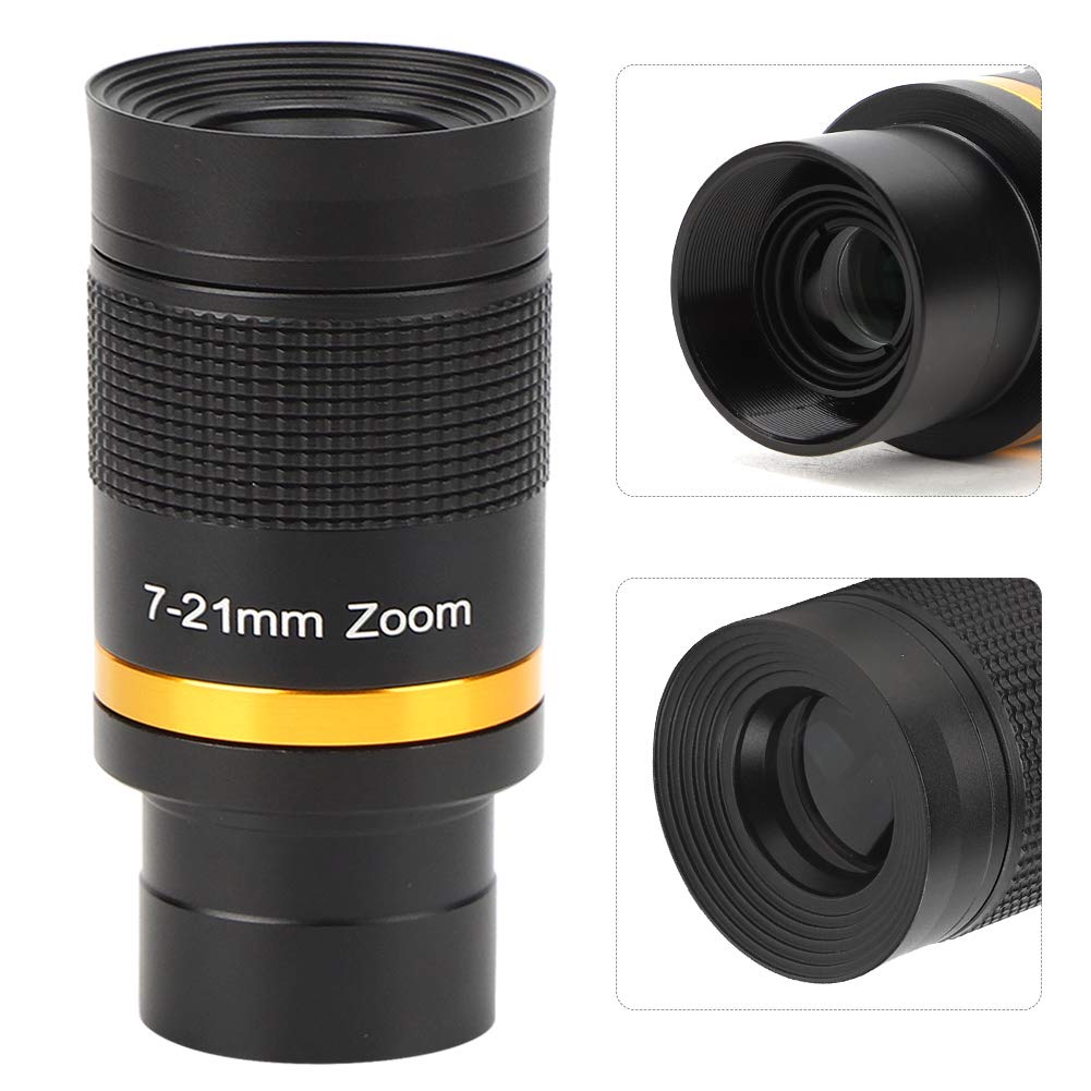 S erounder Zoom Eyepiece for Telescopes 1.25 Inch 7-21mm Continuous Zoom for Astronomical Viewing of Moon Planets Nebulae and Star Clusters - View 9 of 9