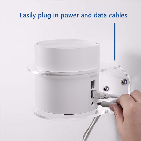 VOMENC VOMENC Wall Mount Holder for TP-Link Deco X20 X55 Pro X60 X68 WiFi 6 Mesh System Sturdy Easy Move Space Saving 1 Pack - View 4 of 9