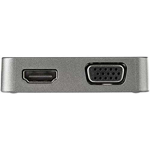 StarTech USB-C Multiport Adapter 4K HDMI VGA Portable Dock 10Gbps USB-A USB-C Thunderbolt 3 Compatible Travel Laptop Dock - View 3 of 6