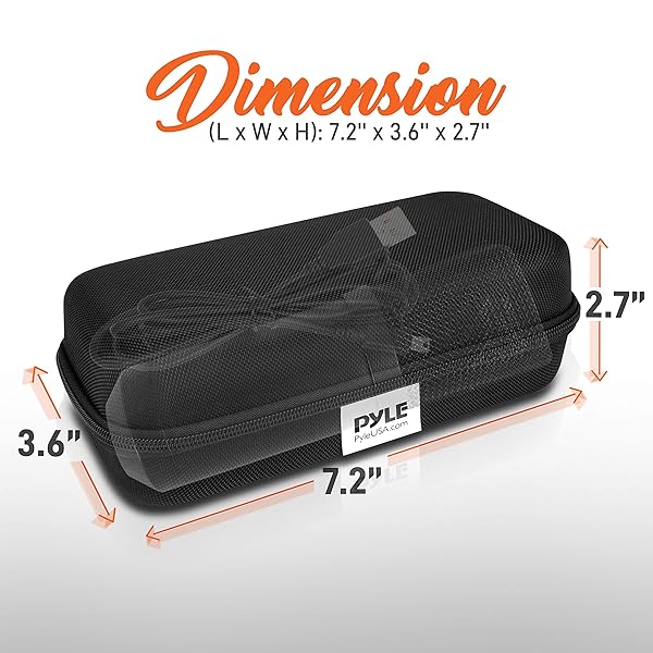 Pyle USB Microphone Travel Storage Case Compact Case for Pyle PDMIUSB50 and Pyle PRTPDMIUSB5010 - View 4 of 4