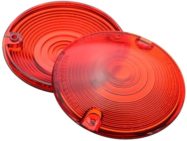 ZYTC "ZYTC 3 1/4" Red Motorcycle Turn Signal Lens Kit for Harley-Davidson Electra Glide & Road King - Pack of 4" - View 3 of 6