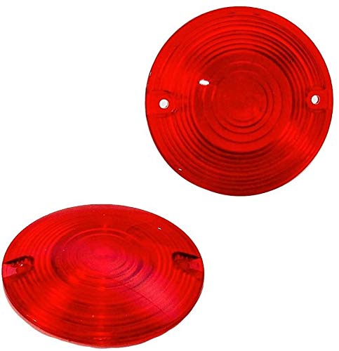 ZYTC "ZYTC 3 1/4" Red Motorcycle Turn Signal Lens Kit for Harley-Davidson Electra Glide & Road King - Pack of 4" - View 4 of 6