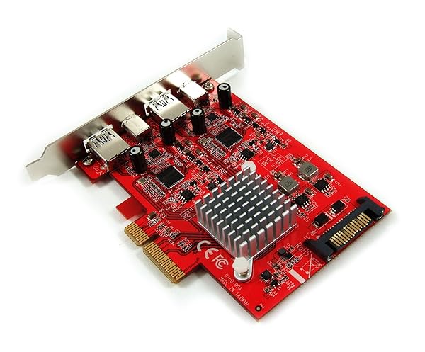 Ableconn Ableconn PEX-UB160 USB 3.2 Gen2 4-Port PCIe Card with 2 USB-C and 2 USB-A for High Speed Connectivity - View 5 of 10