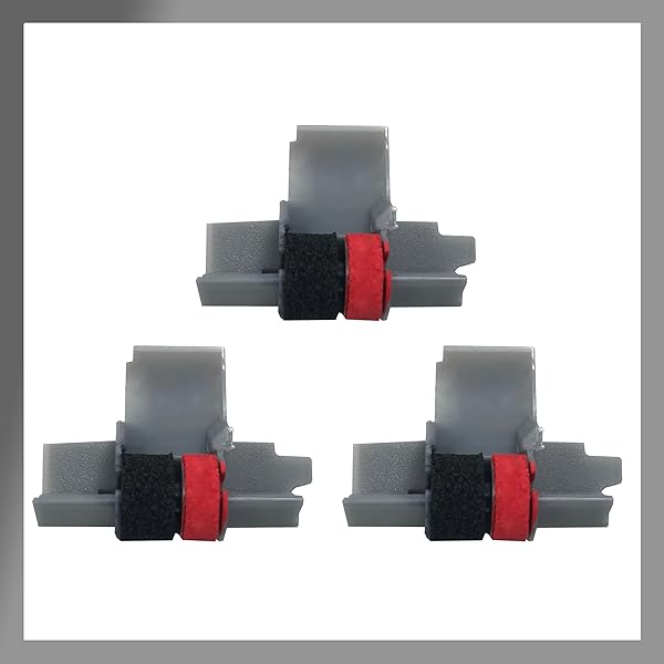 Pokanic IR-40T Ink Roller Ribbon Cartridge 3 Pack for Canon, Casio, Sharp, Citizen Calculators - Compatible & Reliable
