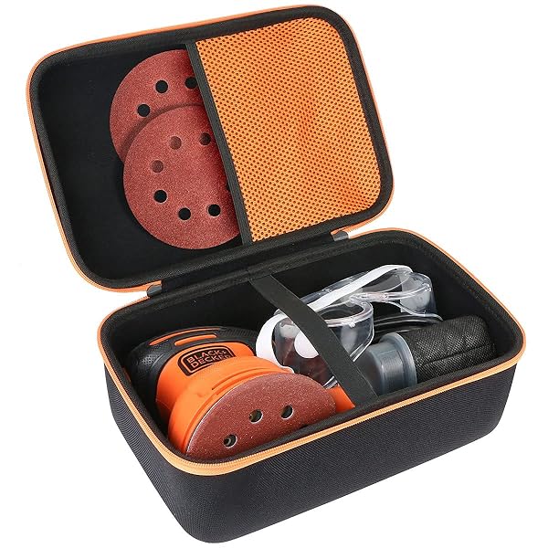 Aenllosi Aenllosi Hard Carrying Case for BLACK+DECKER Random Orbit Sander BDERO100 Durable Protection and Easy Transport