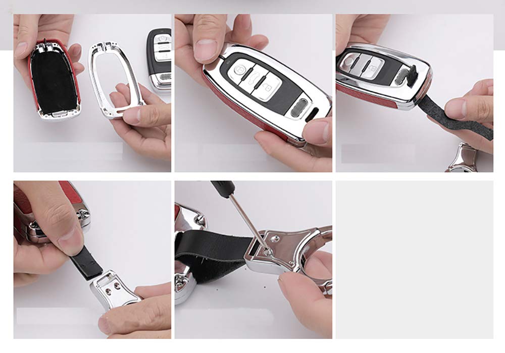 ontto Ontto Key Fob Cover Case for Land Rover Range Rover Red Durable Protection - View 8 of 8