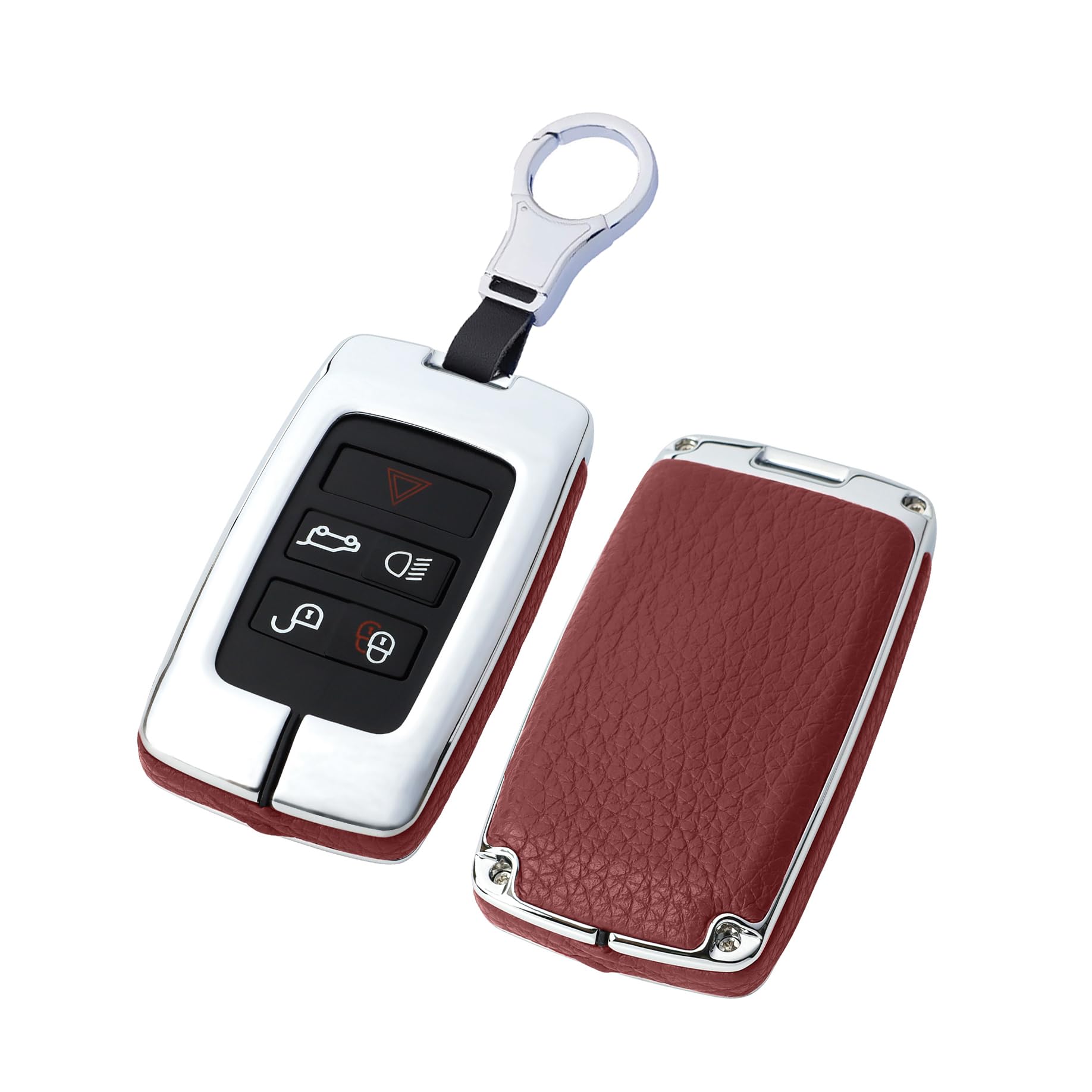 Ontto Key Fob Cover Case for Land Rover Range Rover Red Durable Protection