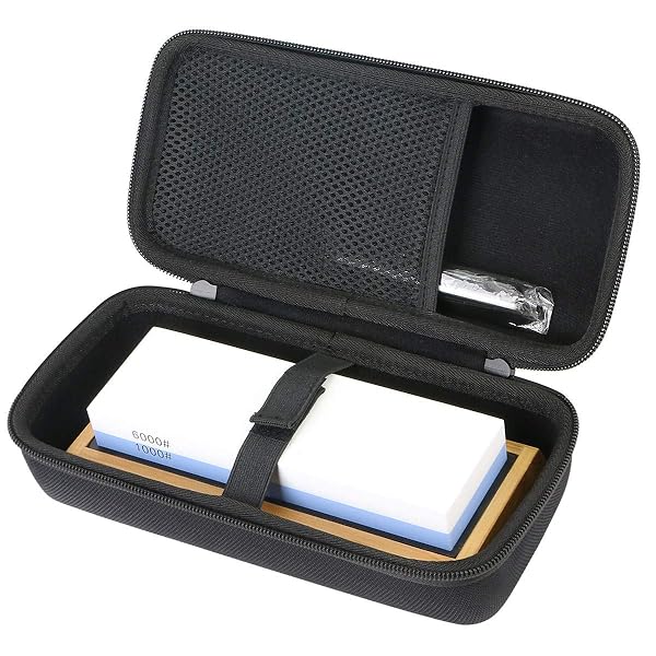Aenllosi Aenllosi Hard Carrying Case for Sharp Pebble Premium Whetstone Knife Sharpening Stone 1000/6000 Grit Black