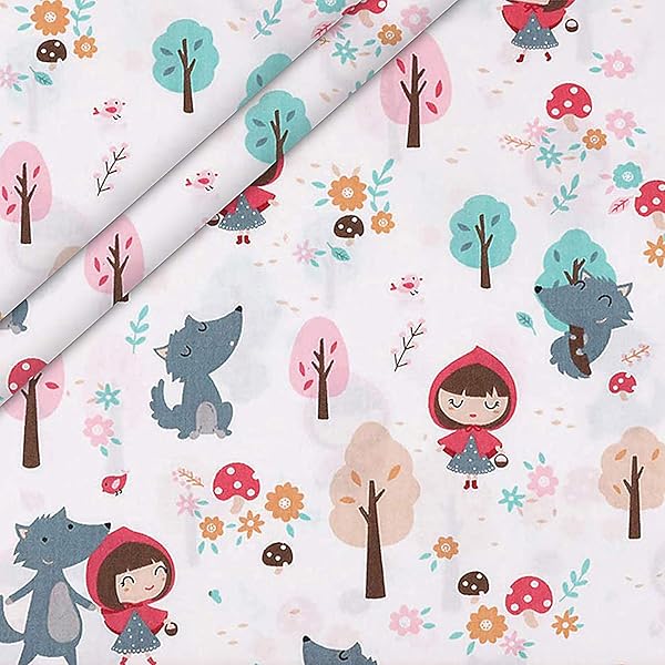 Aubliss Aubliss 8pcs Fat Quarter Fabric Bundles 100 Cotton 19.6 x 19.6 Quilting Cotton Craft Fabric Pre Cut Squares for Patchwork Sewing Forest - View 7 of 8