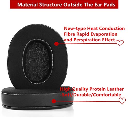 YDYBZB Upgraded Gel Infused Ear Pads Cushions for SteelSeries Arctis 1 3 5 7 Pro 9X Gaming Headset Replacement Black - View 4 of 8